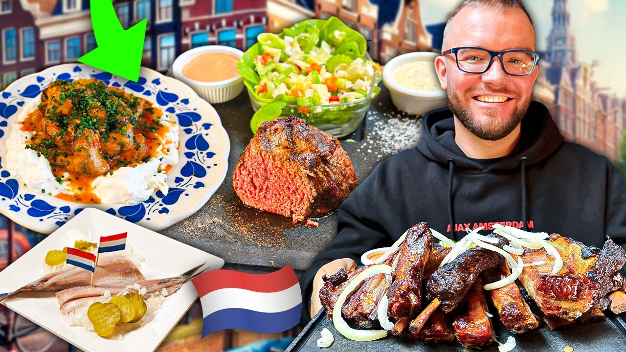 AMSTERDAM: RESTAURACJE w Amsterdamie - lokalne jedzenie i restauracja z gwiazdką Michelin [HOLANDIA]