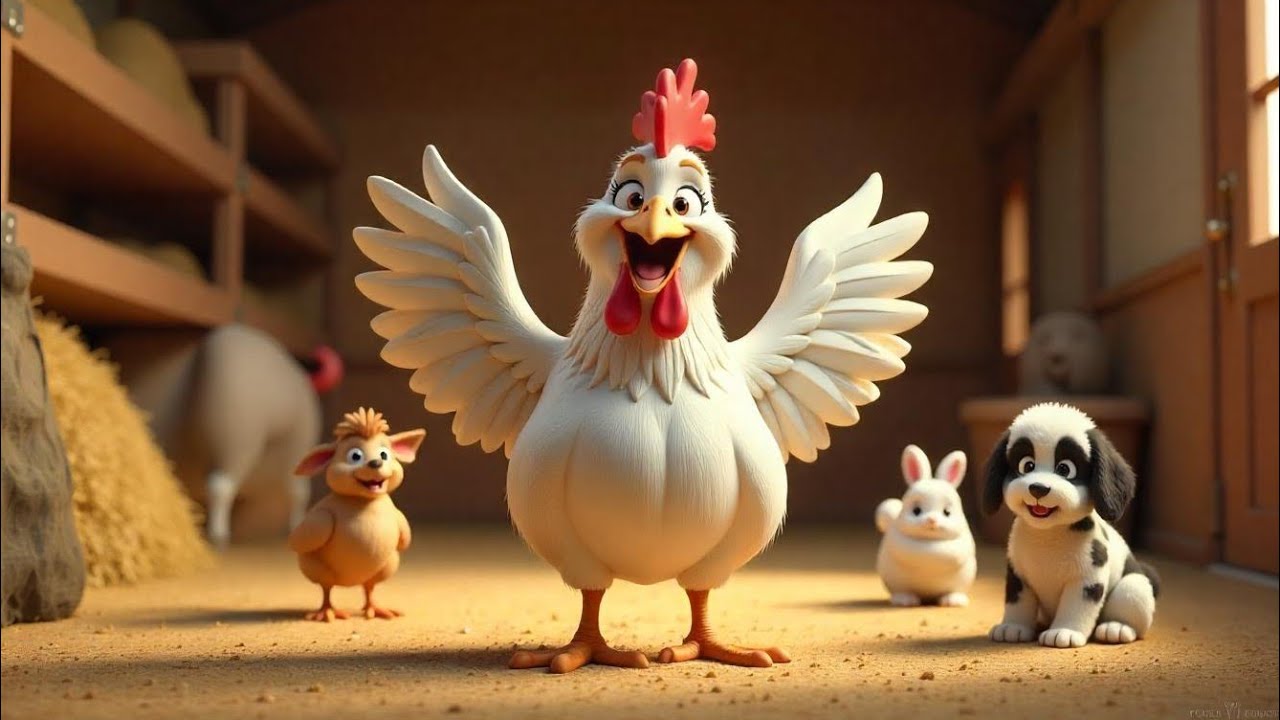 The Silly Chicken Dance | Fun Farm Animal Nursery Rhyme for Kids |Funny Chicken Rhyme | Baby Songs