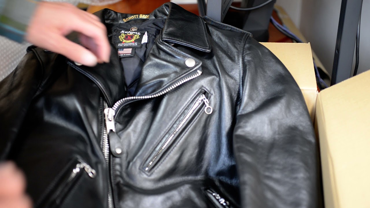 Schott ショット #7416 613UHT ホースハイド 未使用に近い中古の開封動画　ファーストインプレッション