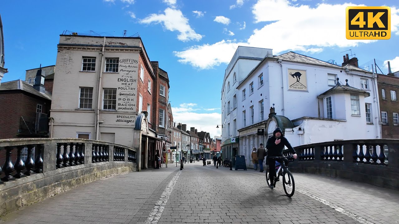 Newbury Town Centre | 4K Walking Tour