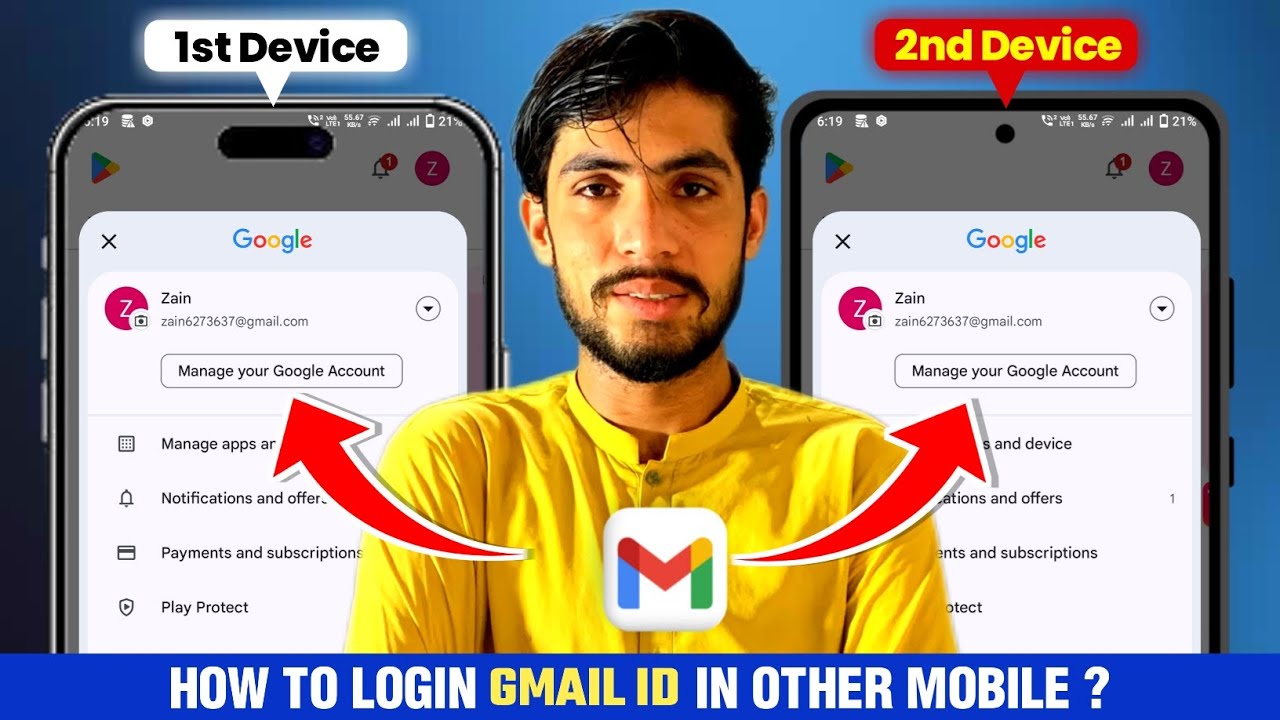 Как войти в Gmail ID на другом телефоне | Как войти в аккаунт Gmail на другом телефоне 2025
