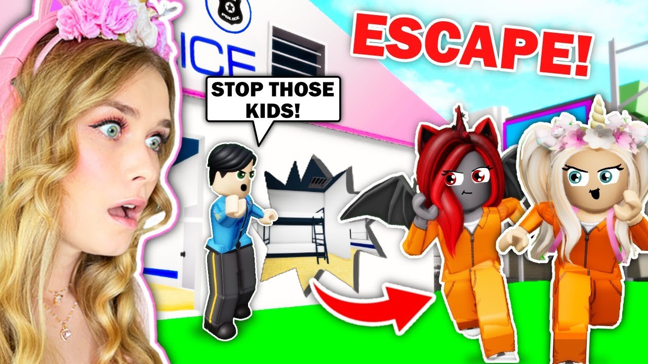 CRIMINAL KIDS ESCAPE Brookhaven PRISION! (Roblox)
