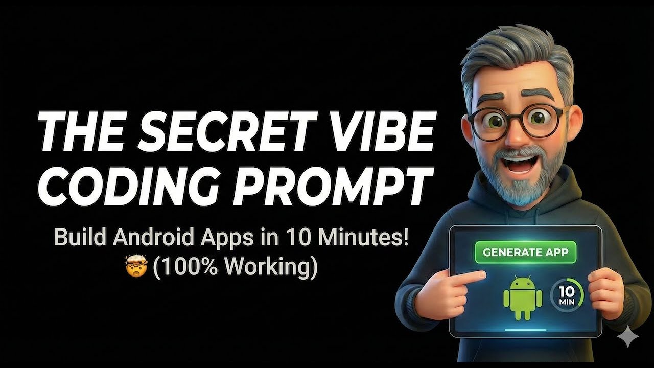 The SECRET Vibe Coding Prompt That Builds Android Apps in 10 Minutes! 🤯 (100% Working)