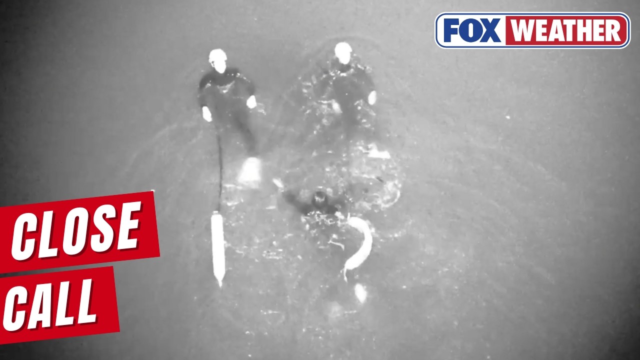 Watch: Drone Video Shows Law Enforcement Rescuing A Missing Surfer In California