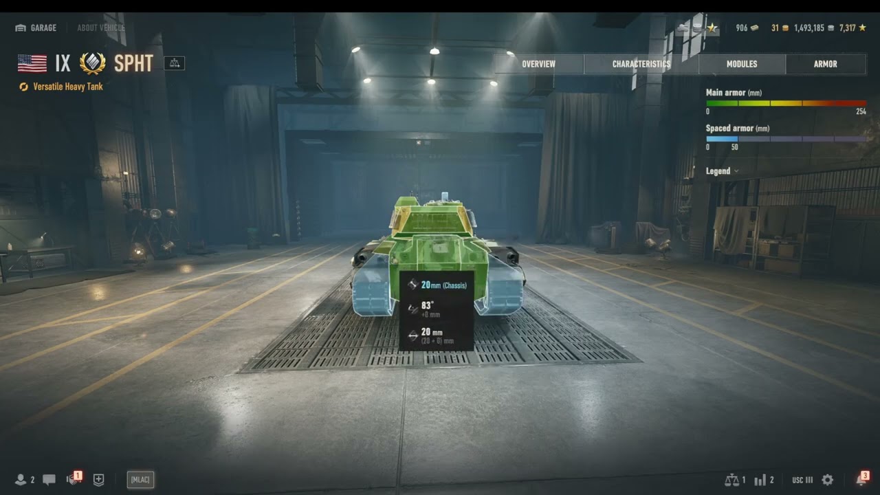 Обзор ангара SPHT в World Of Tanks и геймплей.