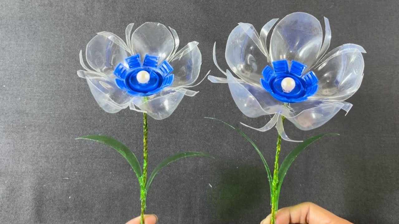 How to Make Beautiful Flowers from Waste Plastic Bottles 🌸 | Best Out of Waste DIY ♻️