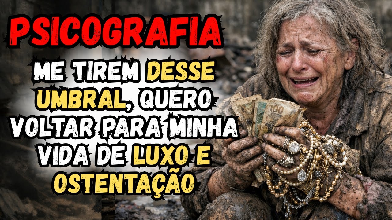 Psicografia emocionante - Quero voltar para meu luxo e ostentação, esse umbral não me pertence