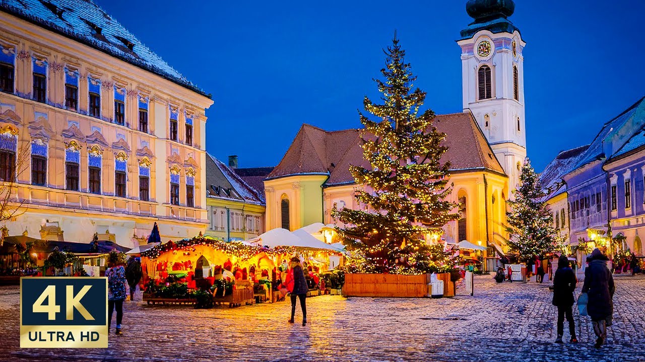 Szentendre Christmas Market 4K Walking Tour 2024
