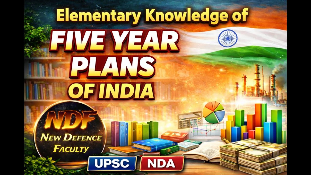 Indian Five Year Plans Explained NDA special Class 