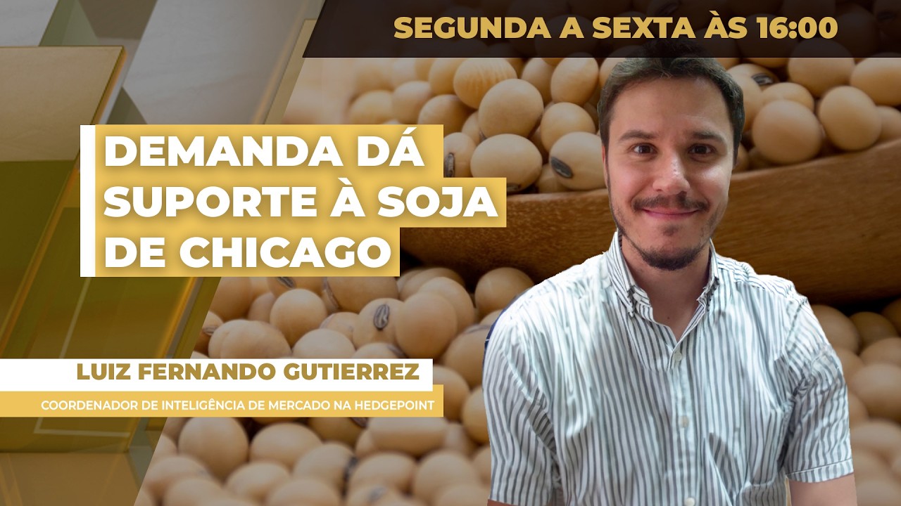 Soja fecha em alta nesta 6ª em Chicago com mercado mais focado em demanda do que na oferta agora
