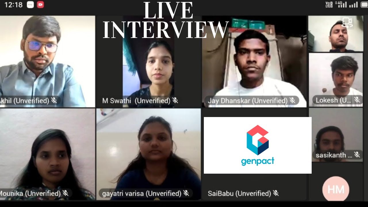 Genpact interview Live #interview