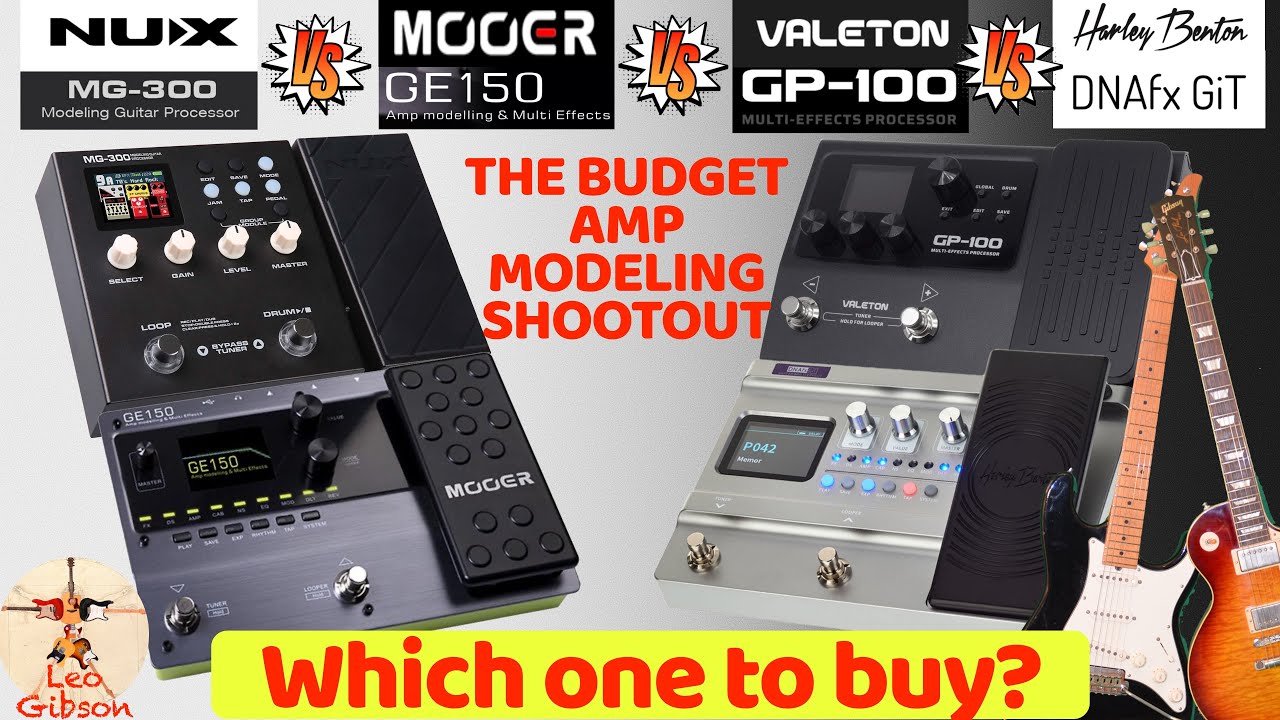 NUX MG 300 vs Valeton GP 100 vs Mooer GE 150 vs Harley Benton DNA fx: which one to buy?