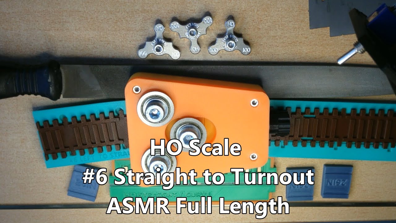 HO #6 Turnout to straight ASMR full length build