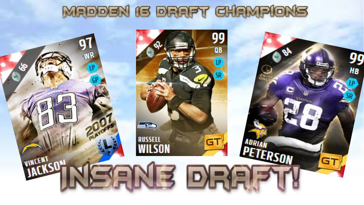 AWESOME 87 OVERALL OFFENCE! MADDEN 16 DRAFT CHAMPIONS!