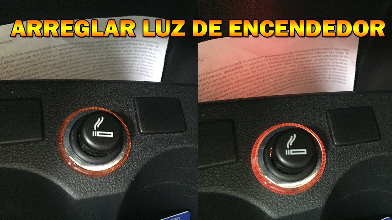 Arreglar luz del encendedor de VW Vento/Polo Luz de consola