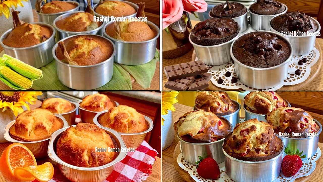 4 RECETAS DE MANTECADAS O MAGDALENAS PARA EL CAFE☕️😋