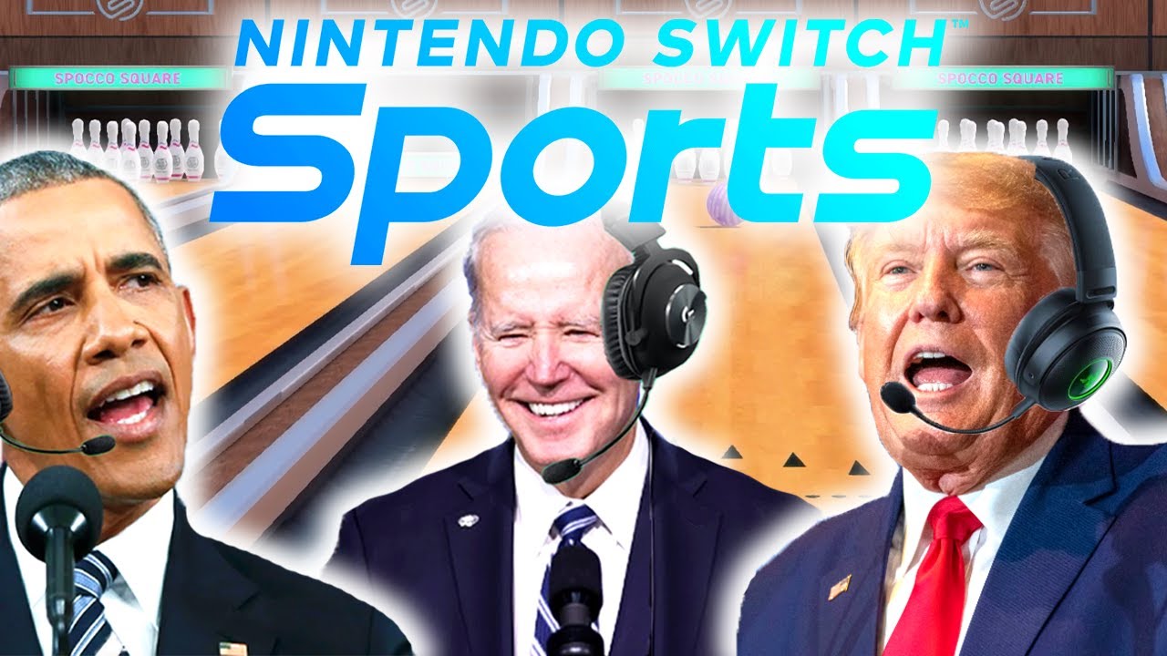 US Presidents Play Nintendo Switch Sports Bowling 2