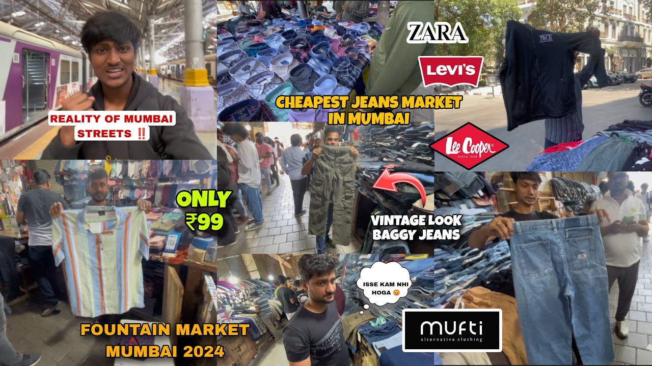 Cheapest Jeans Market In Mumbai | Fountain Market Mumbai 2024 | Reality of Mumbai Street Market |