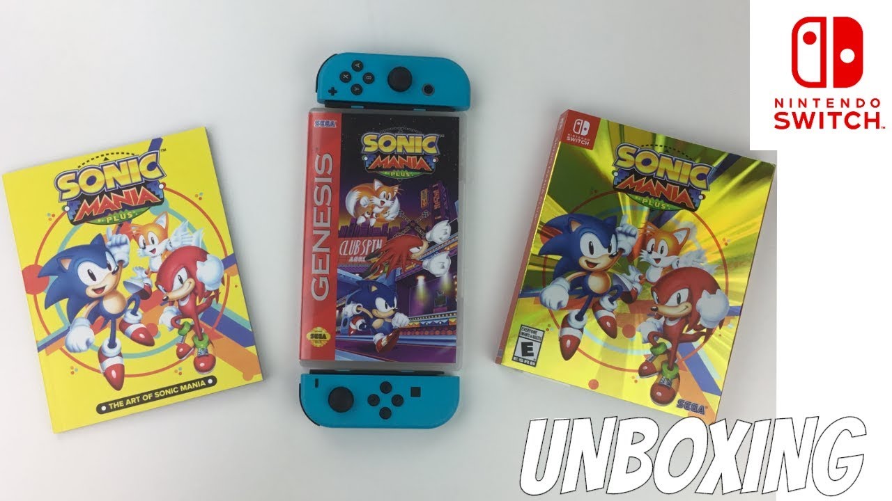 NINTENDO SWITCH SONIC MANIA PLUS UNBOXING