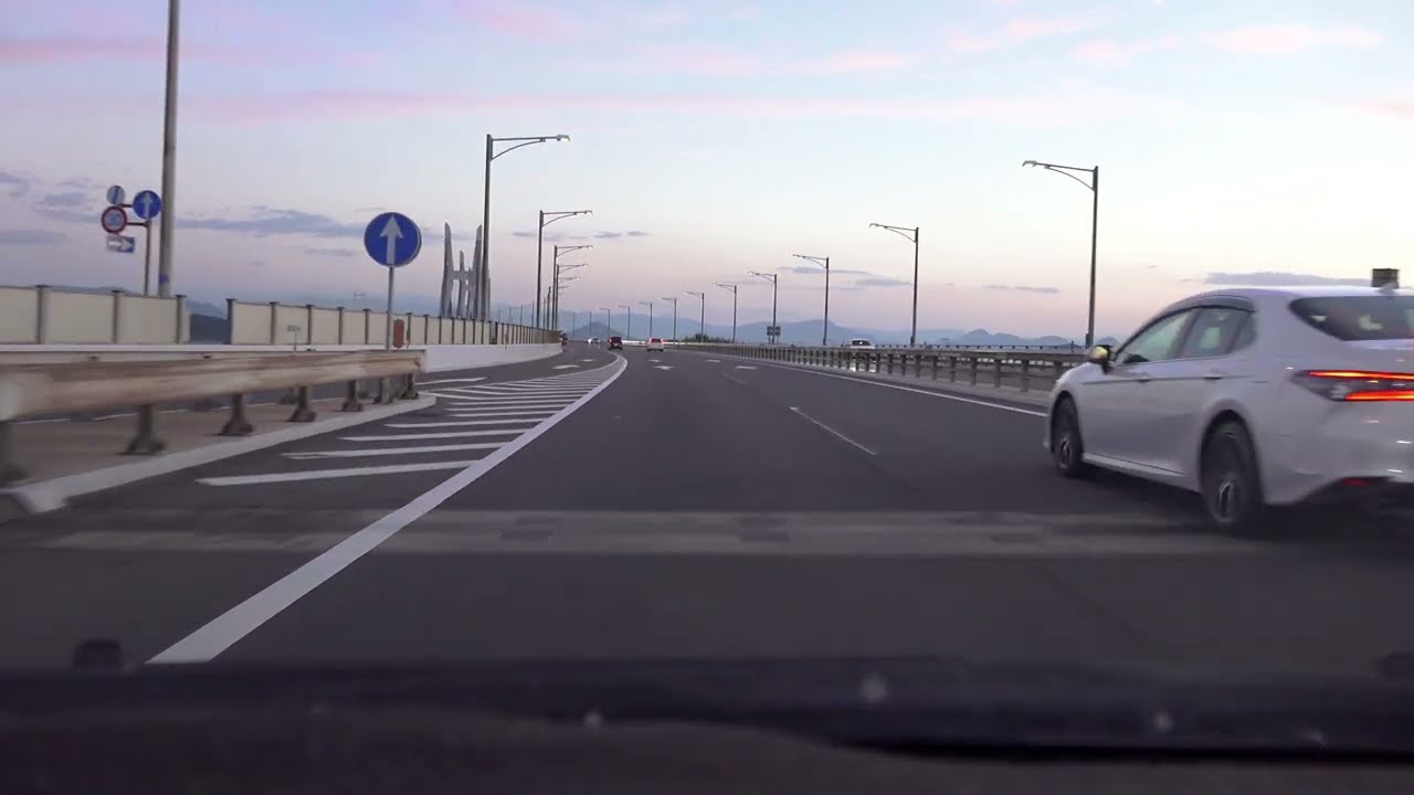4K　E30・瀬戸中央道　四国方面　等速　早島IC→坂出IC　2022年10月撮影版