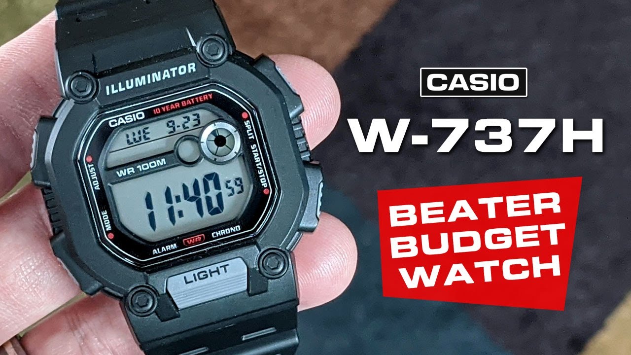 Casio W-737H - The newest beater, budget watch for barely $20!