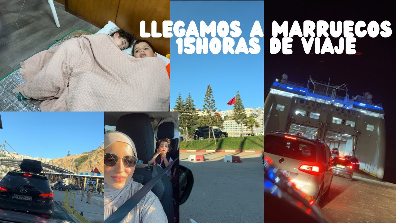 Llegamos a Marruecos 🇲🇦/ viaje en coche y barco/ no más por aquí