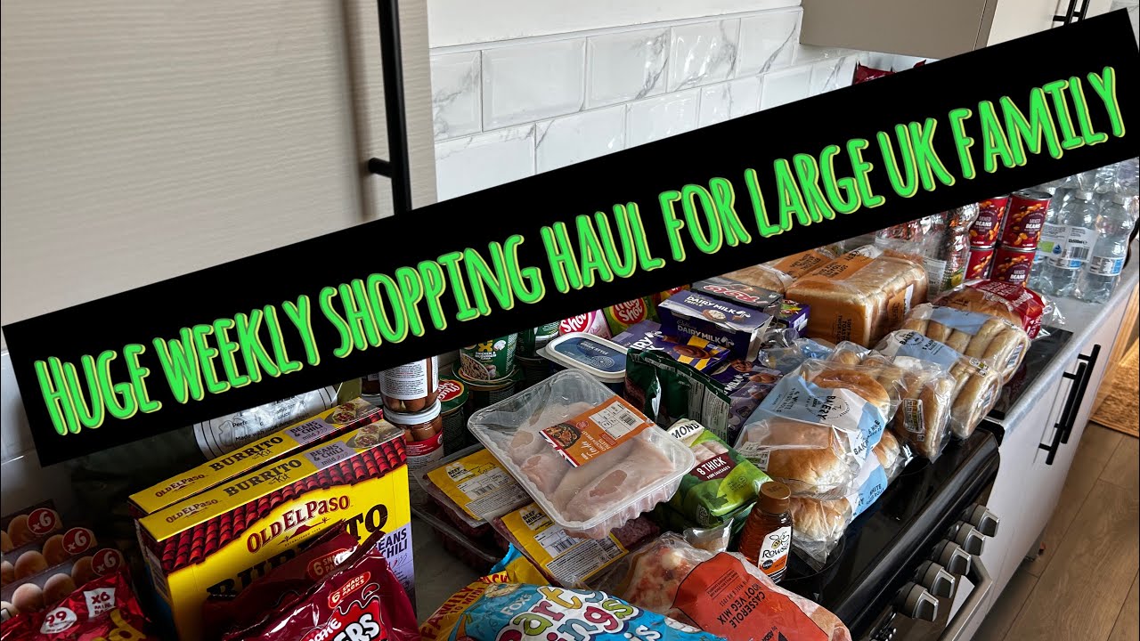 HUGE GROCERY HAUL | SHOPPING HAUL UK | LARGE FAMILY OF 14
