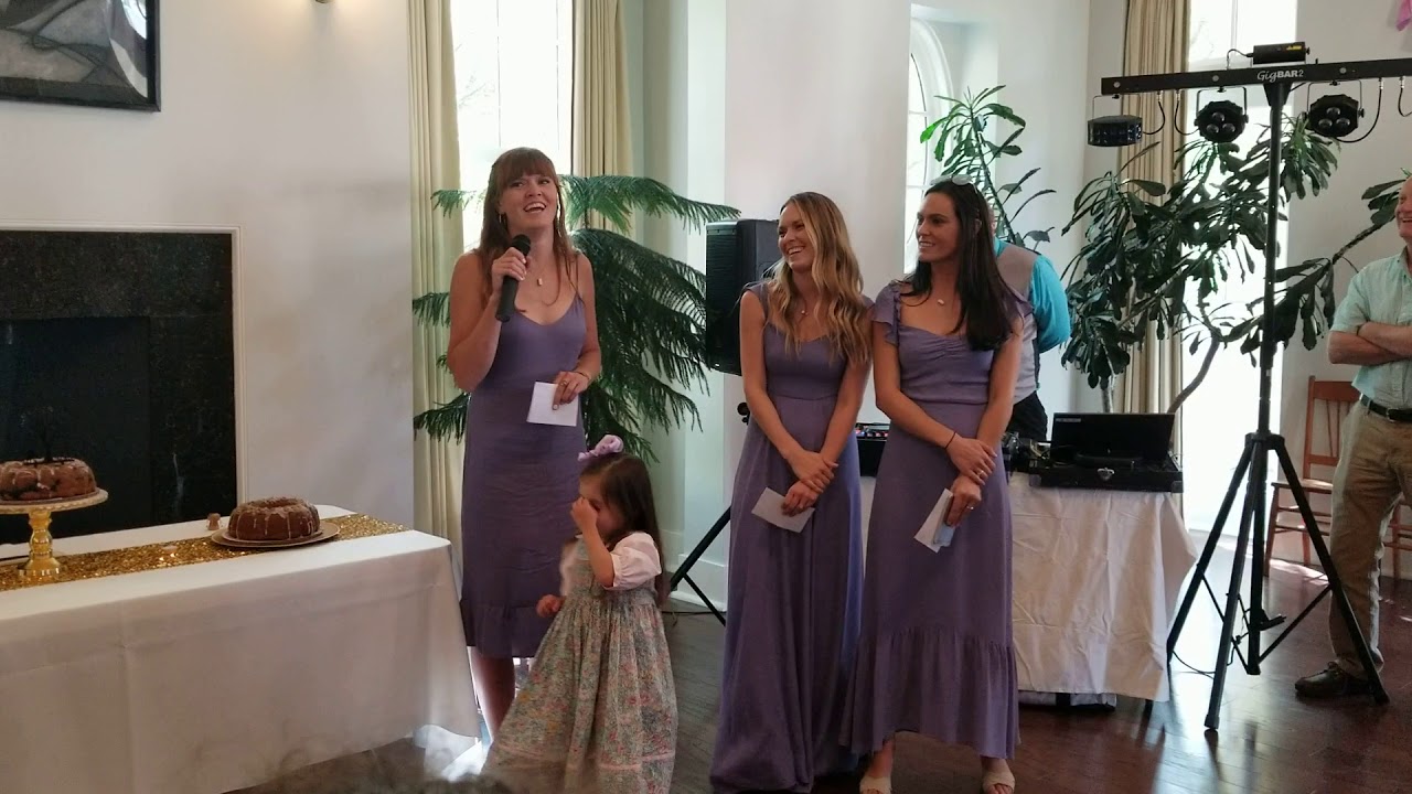 Bride's Sisters Roast the Bride & Groom During Wedding Reception
