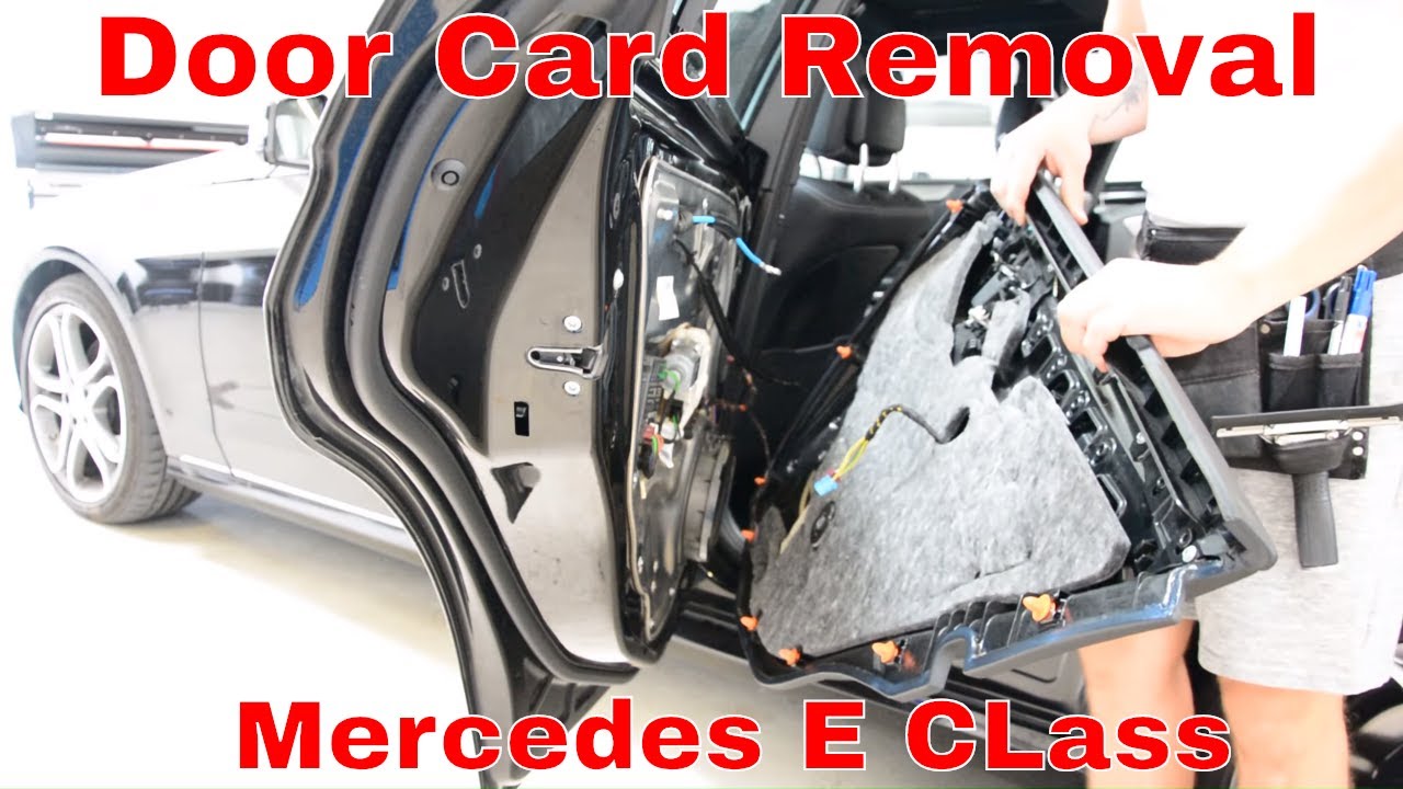 Как снять дверную панель Mercedes E Class W212