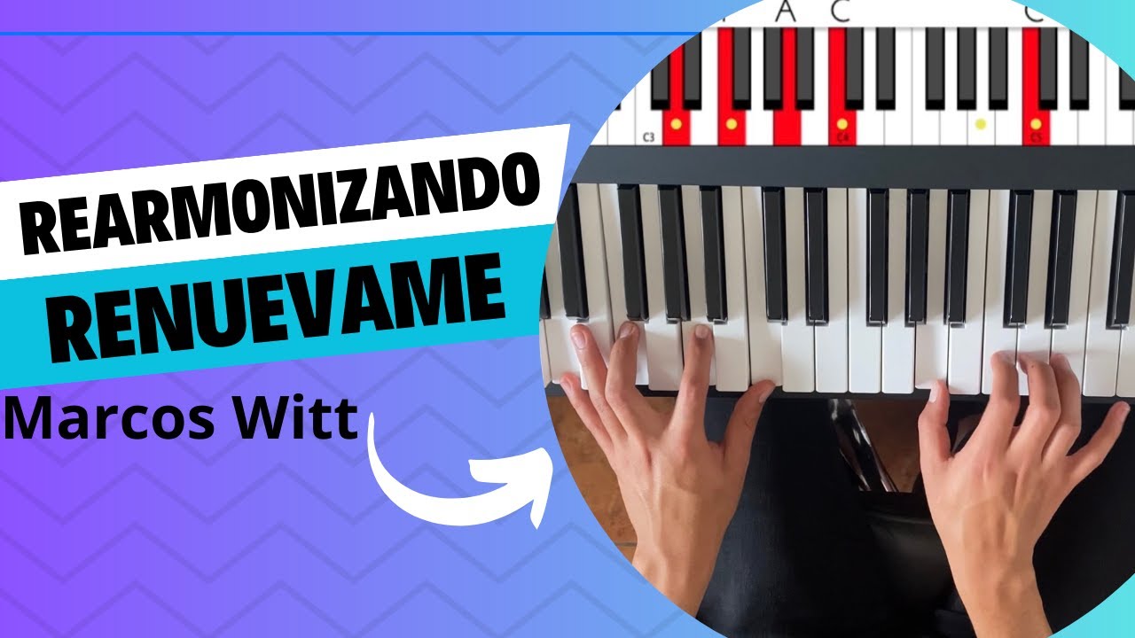 Tutorial Piano/ Renuévame de Marcos Witt /Esta versión te encantará