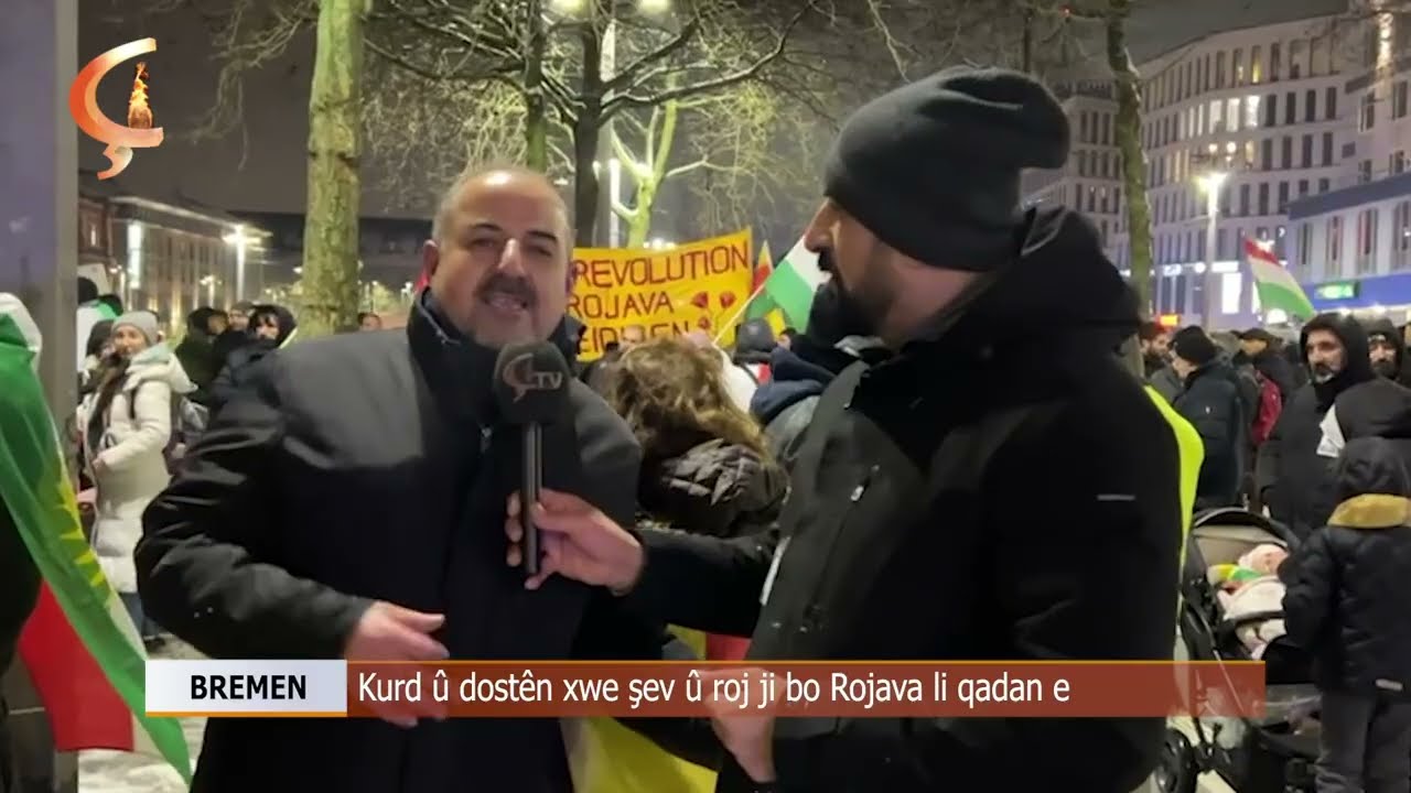 Dosya Taybet  |  BREMEN |   Kurd û dostên xwe şev û roj ji bo Rojava li qadan e