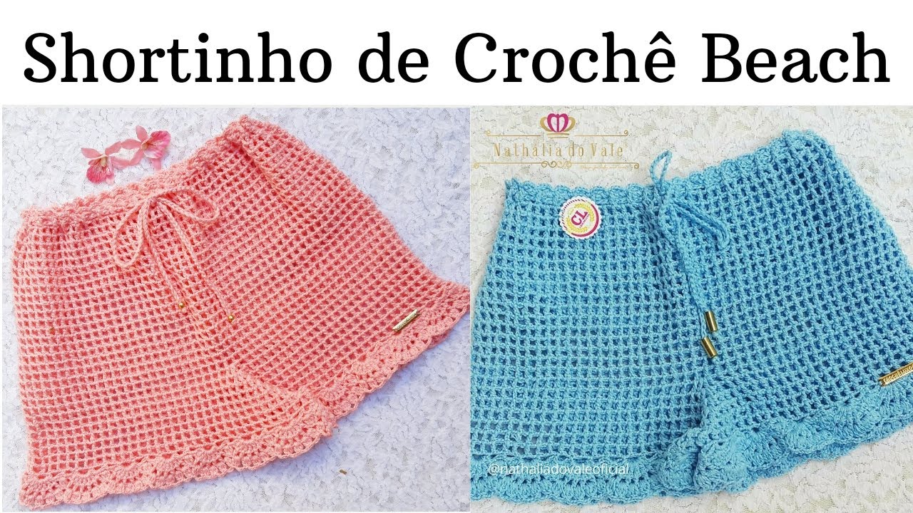 SHORT DE CROCHÊ Para PRAIA