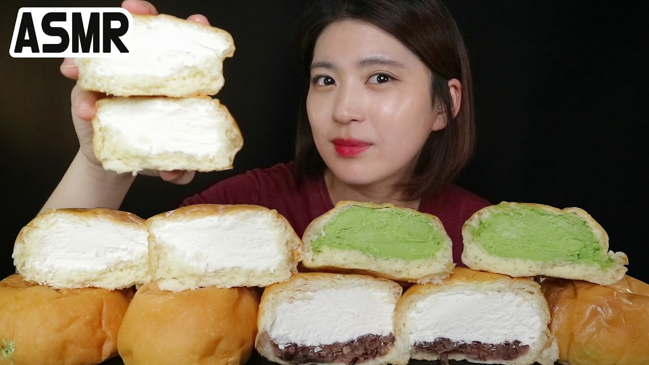 연남동 푸하하 크림빵 ASMR 리얼 사운드 먹방 | Cream bread | クリームパン | Real Sound Mukbang ♥