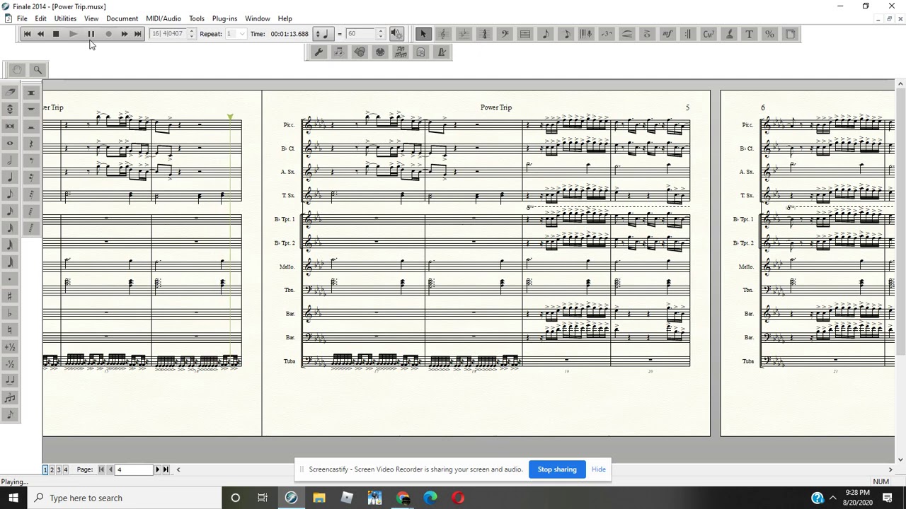 Power Trip Band Arrangement