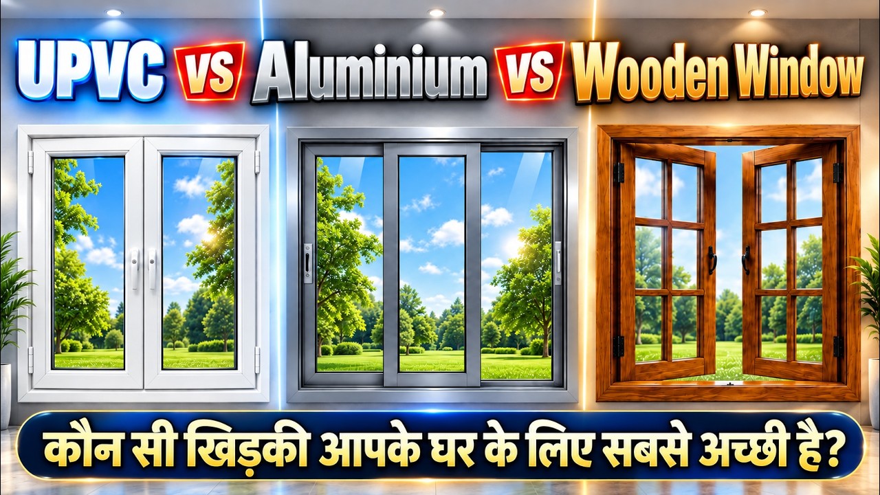 uPVC vs Aluminium vs Wooden Window | कौन सी खिड़की Best है? | Best Window for Home?