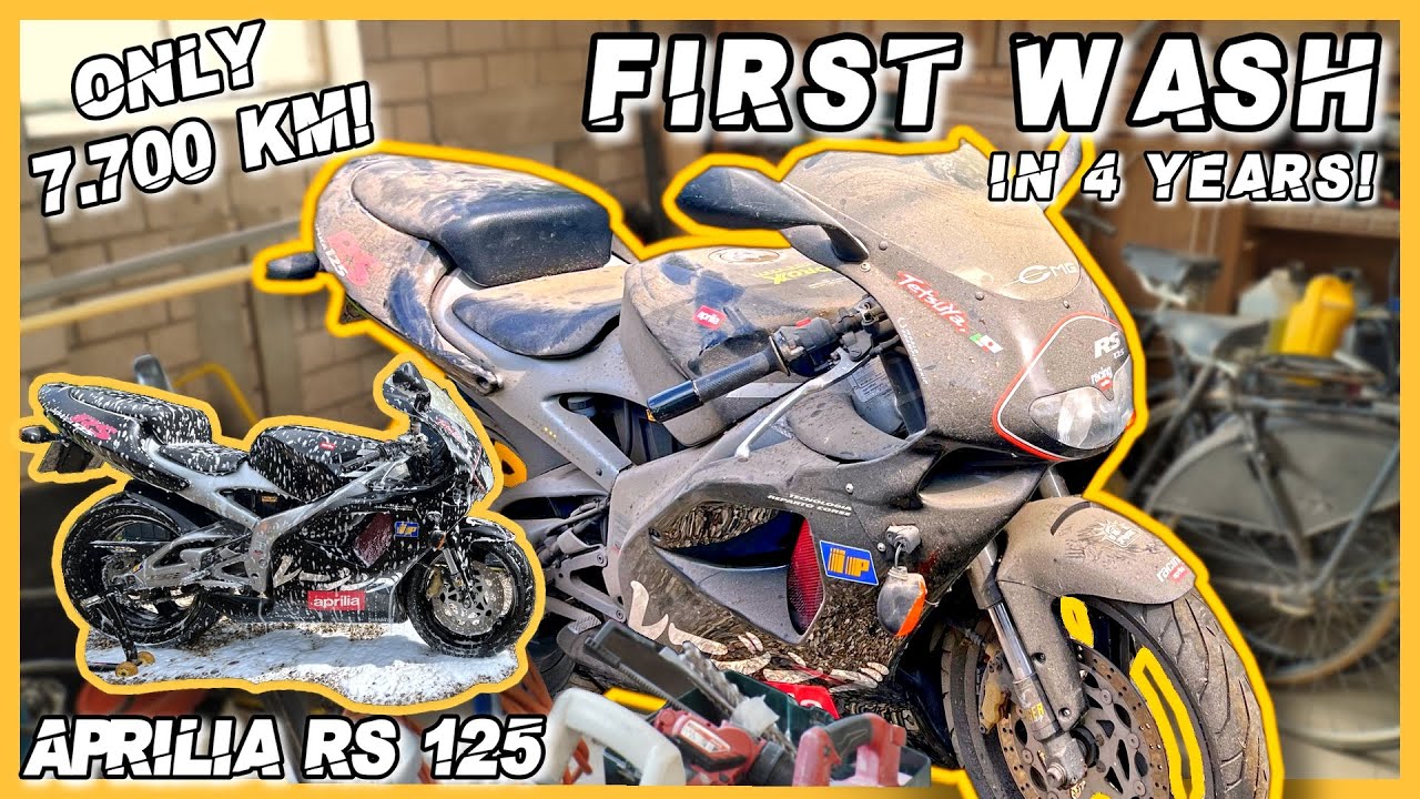 Aprilia RS 125 Barn Find Build #1 - FIRST WASH In 4 Years!
