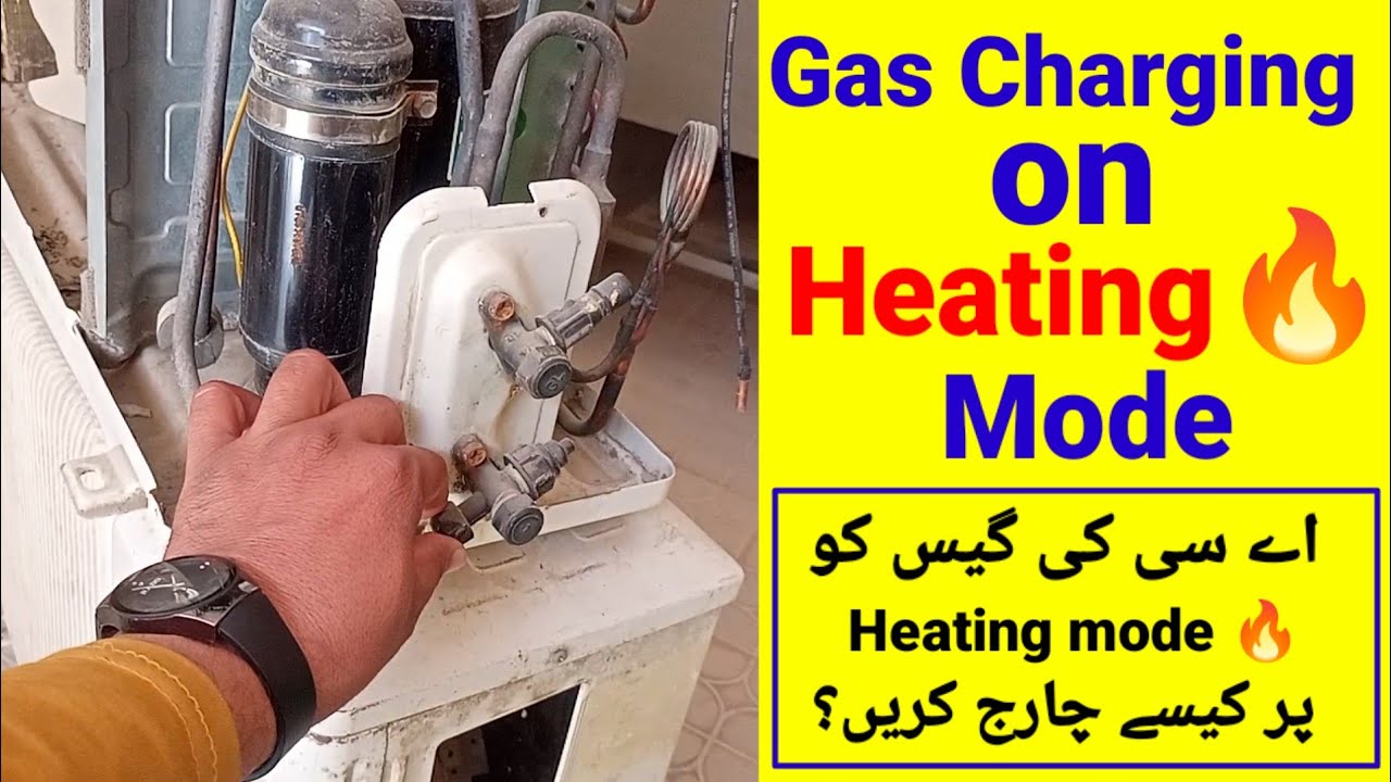 how to gas charge in split ac on heating 🔥 mode|heating mode par ac main gas kesay charge karain