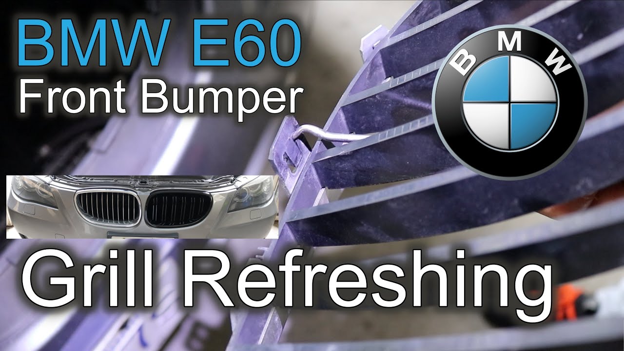 How to Remove and Install Front bumper grill on BMW E60