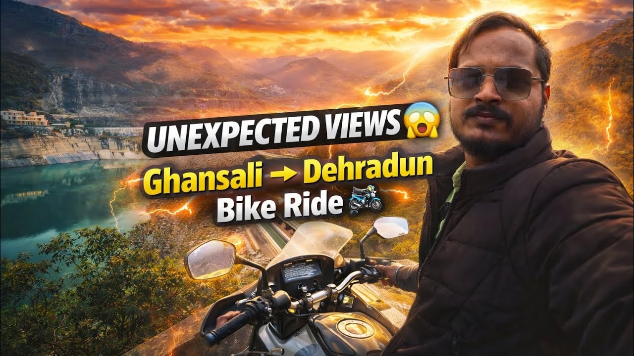 Ghansali to Dehradun Bike Ride 😲 | Unexpected Views & Epic Journey | JaswantSKVlogs 