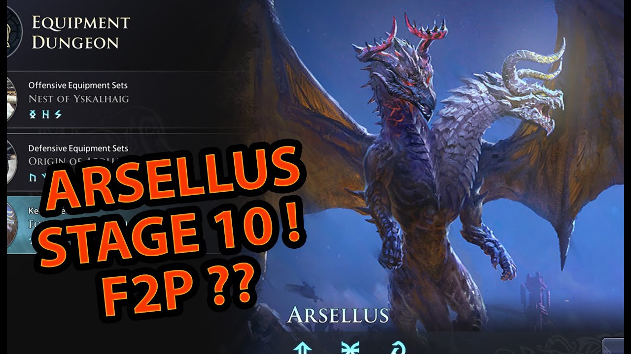FORTRESS OF ARSELLUS STAGE 10 !! EASY TEAM ?? King Arthur: Legends Rise