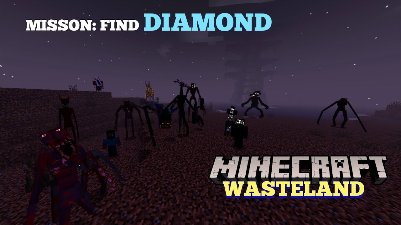 Survival All Dwellers in Wasteland | Survival until I got DIAMOND | Minecraft