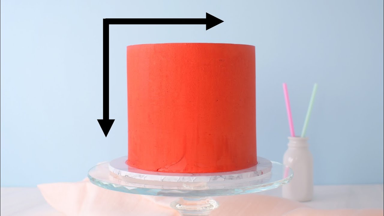 How to frost a cake with an acrylic disk