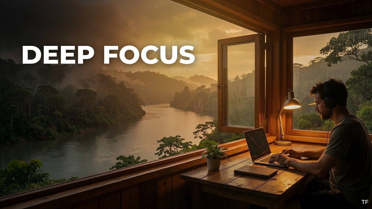 Amazon Jungle Treehouse | 5 Hour Deep Focus Music for Study & Work