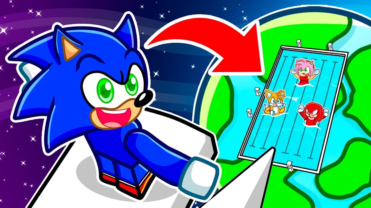 Sonic Jumps Down The TALLEST Diving Board In Roblox With MY FRIENDS...