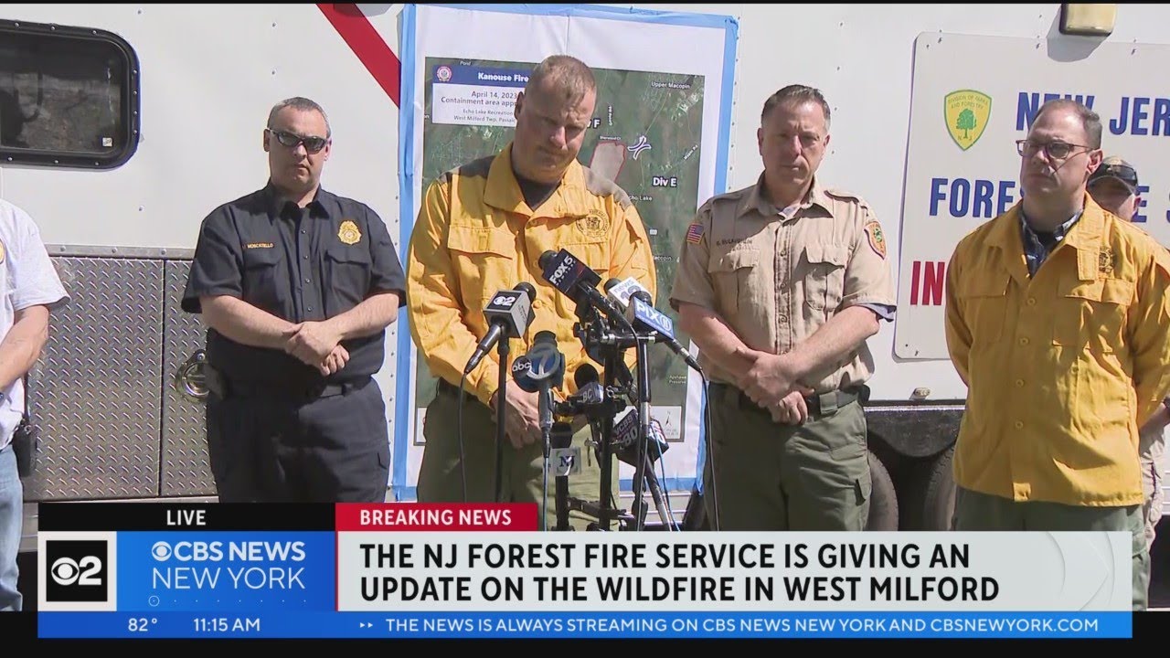 N.J. officials share update on West Milford wildfire