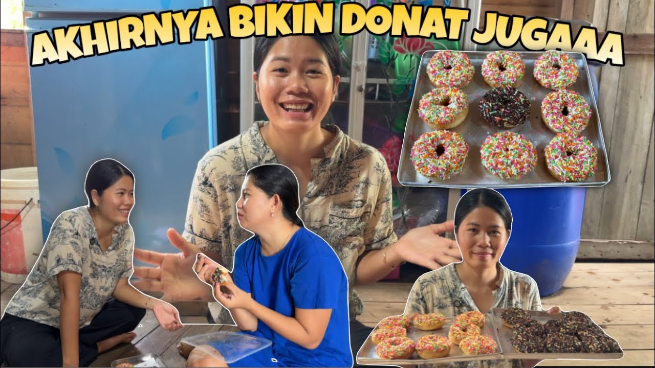 PERTAMA KALINYA BIKIN DONAT,HASILNYA SANGAT MEMUASKAN