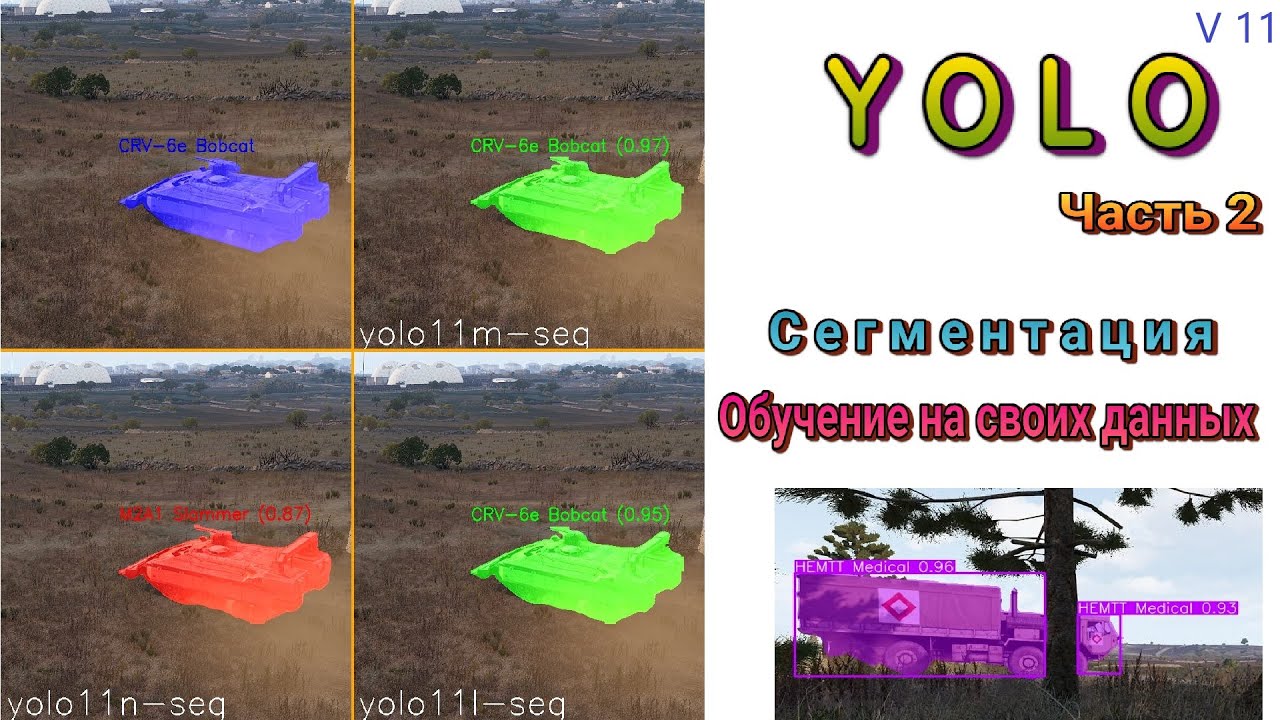 051. YOLO. Часть 2. Сегментация. Обучение на собственном датасете.
