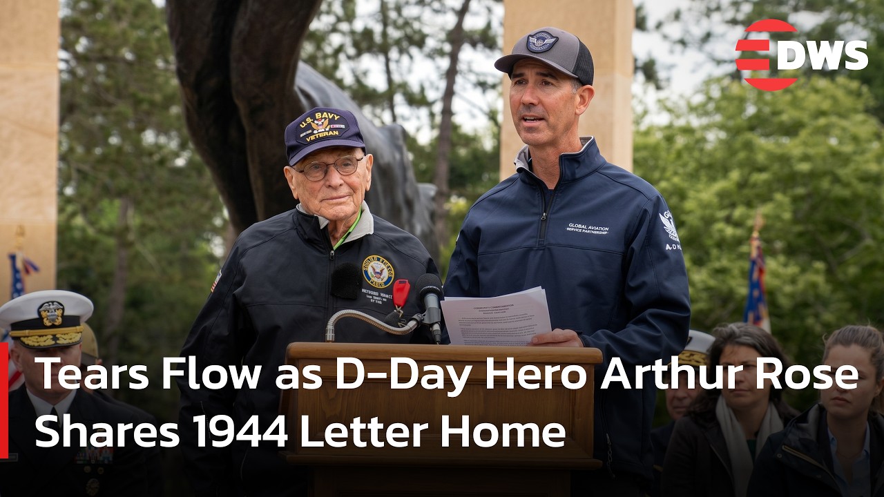 MUST WATCH: 107-Year-Old D-Day Veteran Reads Heartfelt Letter to His Parents | DWS News | AC1F