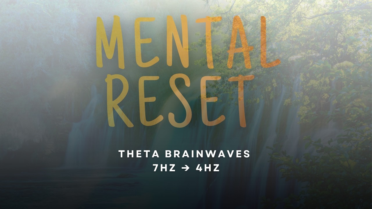 90 Minute Theta Brainwave Session (7Hz → 4Hz) | Deep Meditation & Mental Reset