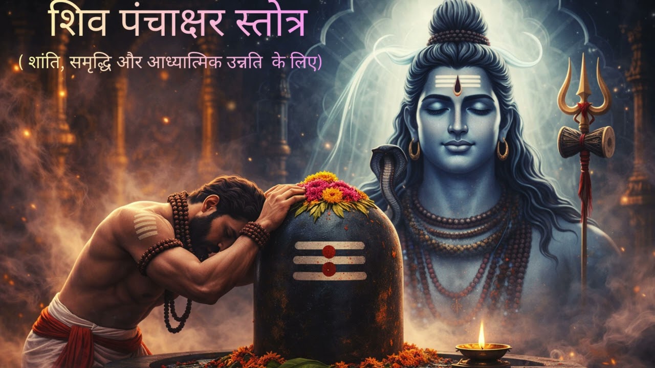 शिव पंचाक्षरी स्तोत्रम् | नागेन्द्रहाराय त्रिलोचनाय | Om Namah Shivaya Stotram
